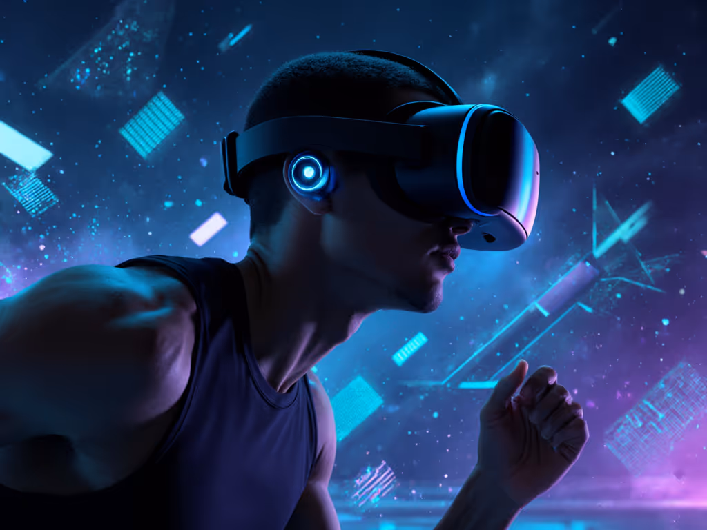 person_doing_a_vr_fitness_workout_wearing_anc_earbuds_under_a_vr_headset