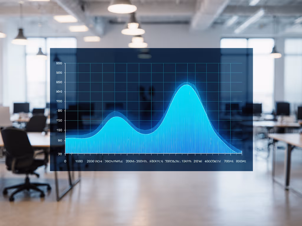 office noise spectrum showing 500-2000Hz chatter peaks